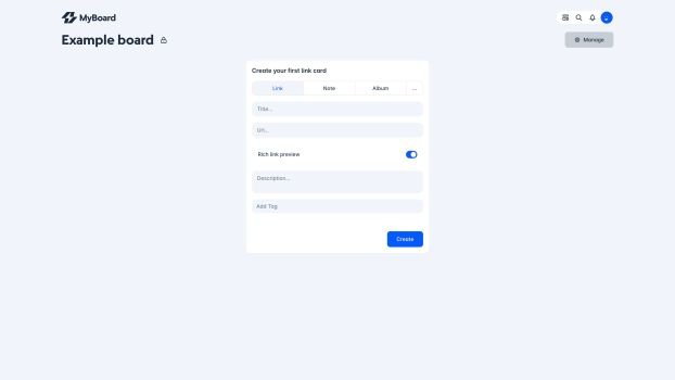 Screenshot for feature: Create cards